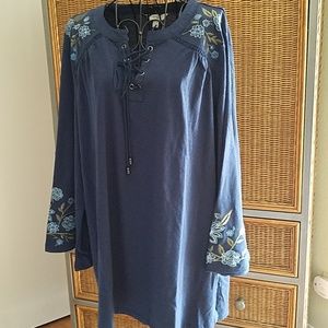 💥 sale 💥Peasant blouse blue